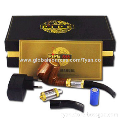 E-pipe 618 Electronic Cigarette of Classical Design, Huge Vapor, Changeable Atomizer